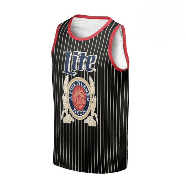 Personalized Miller Lite Striped Men's Tank Top