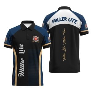 Miller Lite Tastes Like Miller Time Polo Shirt