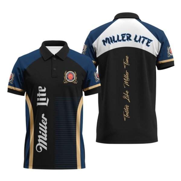 Miller Lite Tastes Like Miller Time Polo Shirt