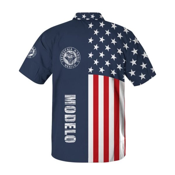 Modelo America Flag Button Shirt