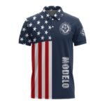 Modelo America Flag Polo Shirt