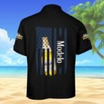 Modelo American Flag Men's Plus Size Polo Shirt