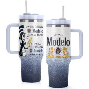 Modelo Cat In The Hat 40oz Tumbler With Handle
