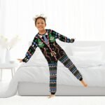 Modelo Christmas Bigfoot Family Pajamas Set