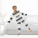 Modelo Christmas Holiday Family Pajamas Set