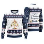 Modelo Christmas Tree Ugly Sweater