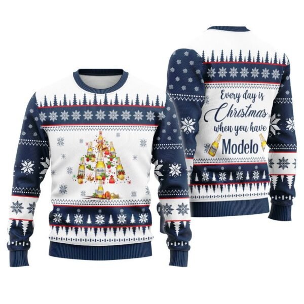 Modelo Christmas Tree Ugly Sweater