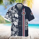 Modelo Flower Stripe Hawaiian Shirt