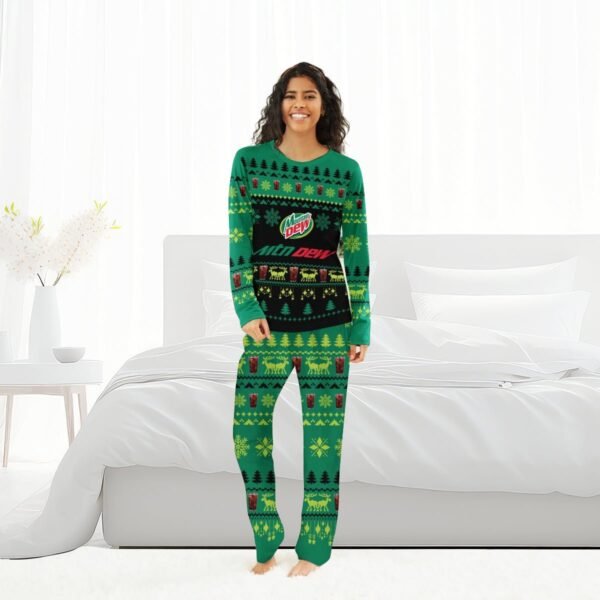 Mountain Dew Christmas Scenes Family Pajamas Set