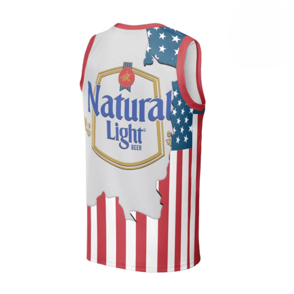 Natural Light American Flag Men's Tank Top