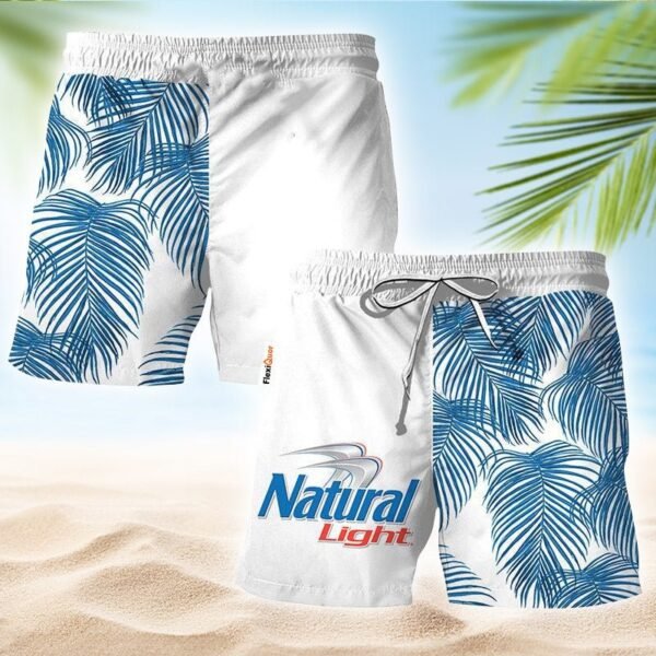 Natural Light Fern Swim Trunks