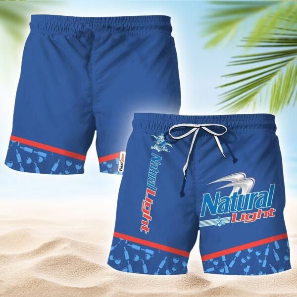 Natural Light Glass Bottle Dot Swim Trunks