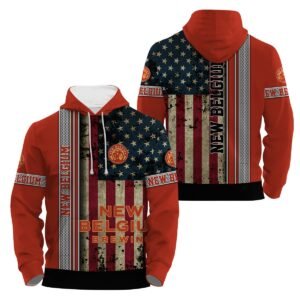 New Belgium Stainless Steel American Flag Hoodie & Zip Hoodie
