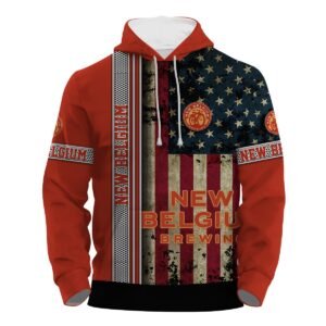 New Belgium Stainless Steel American Flag Hoodie & Zip Hoodie - Flexiquor.com