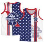 Pabst Blue Ribbon American Flag Men's Tank Top