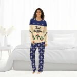 Pabst Blue Ribbon Christmas Cherry Family Pajamas Set