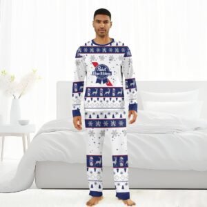 Pabst Blue Ribbon Christmas Family Pajamas Set - Flexiquor.com