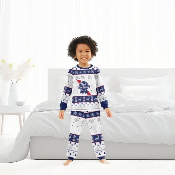 Pabst Blue Ribbon Christmas Family Pajamas Set