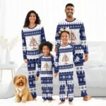 Pabst Blue Ribbon Christmas Tree Family Pajamas Set