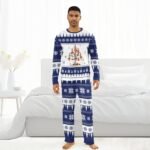 Pabst Blue Ribbon Christmas Tree Family Pajamas Set