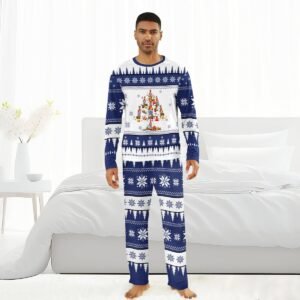 Pabst Blue Ribbon Christmas Tree Family Pajamas Set - Flexiquor.com