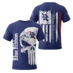Pabst Blue Ribbon Skull T-Shirt