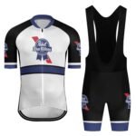 Pabst Blue Ribbon Stripe Men's Cycling Jersey Set