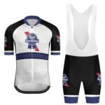 Pabst Blue Ribbon Stripe Men's Cycling Jersey Set