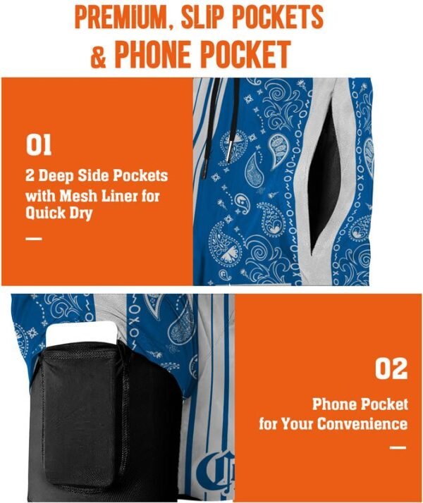 Paisley Half White Corona Extra Compression Liner Swim Trunks