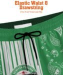 Paisley Half White Heineken Compression Liner Swim Trunks