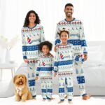 Pepsi Christmas Reindeer Family Pajamas Set