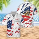 Personalized American Tearing Budweiser Men's Plus Size Hawaiian Shirt