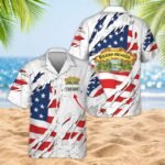 Personalized American Tearing Sierra Nevada Men's Plus Size Hawaiian Shirt