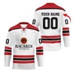 Personalized Bacardi Color Stripe Hockey Jersey