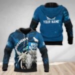 Personalized Bud Light Deer Skull With Mushrooms Hoodie & Zip Hoodie