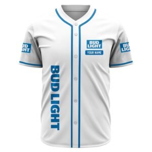 Personalized Bud Light Happy Father's Day Baseball Jersey - Flexiquor.com