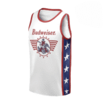 Personalized Budweiser White Stars Men's Tank Top