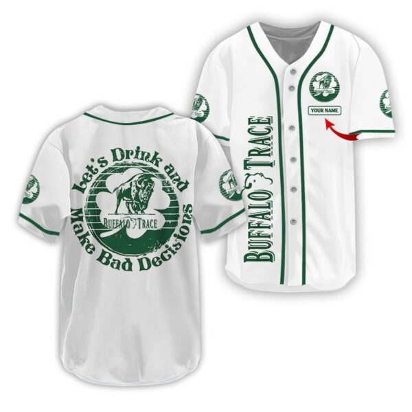 Personalized Buffalo Trace St Patrick's Day Baseball Jersey