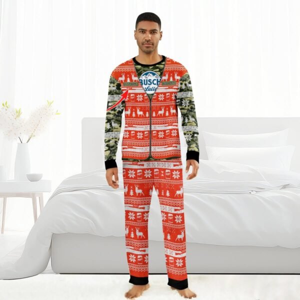 Personalized Busch Latte Camo Xmas Family Pajamas Set