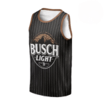 Personalized Busch Light Black Stripe Cheetah Men's Tank Top