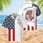 Personalized Busch Light Donald Trump Men's Plus Size Hawaiian Shirt