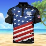 Personalized Busch Light Freedom Eagle Polo Shirt