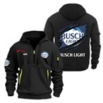 Personalized Busch Light Monster Scratches Quarter Zip Hooded Sweatshirt