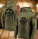 Personalized Busch Light USA Flag Hoodie