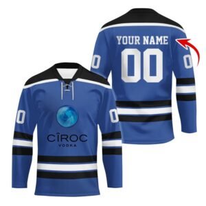 Personalized Ciroc Color Stripe Hockey Jersey