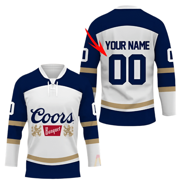 Personalized Coors Banquet Hockey Jersey