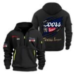 Personalized Coors Banquet Monster Scratches Quarter Zip Hooded Sweatshirt