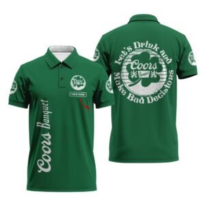 Personalized Coors Banquet St Patrick's Day Polo Shirt