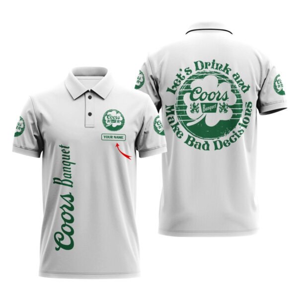 Personalized Coors Banquet St Patrick's Day Polo Shirt