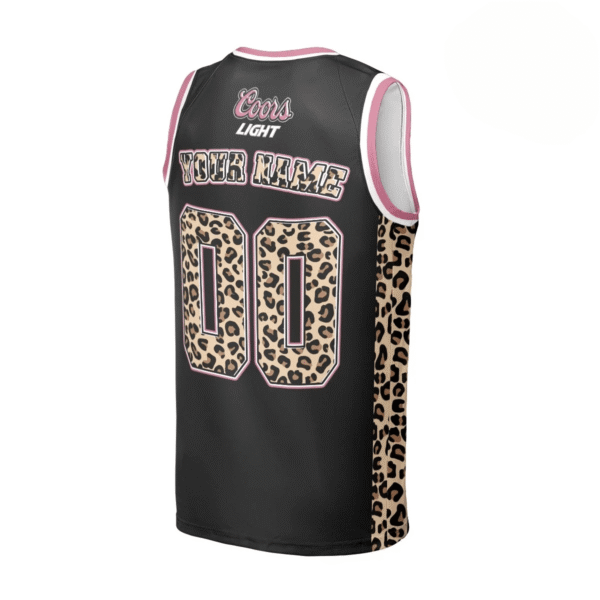 Personalized Coors Light Black Pink Cheetah Men's Tank Top